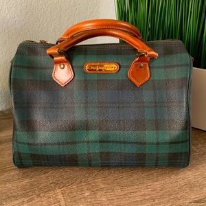 ralph lauren plaid bag